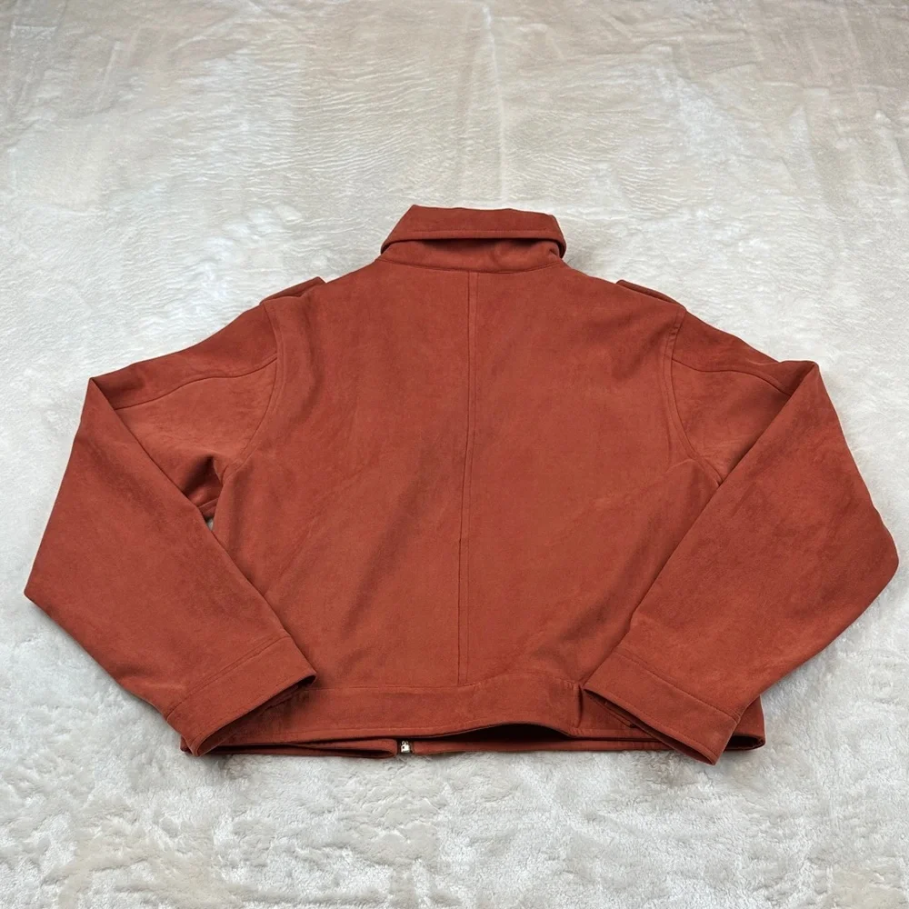 Naked Zebra Rust Suede Utility Moto Jacket - Picture 9 of 9